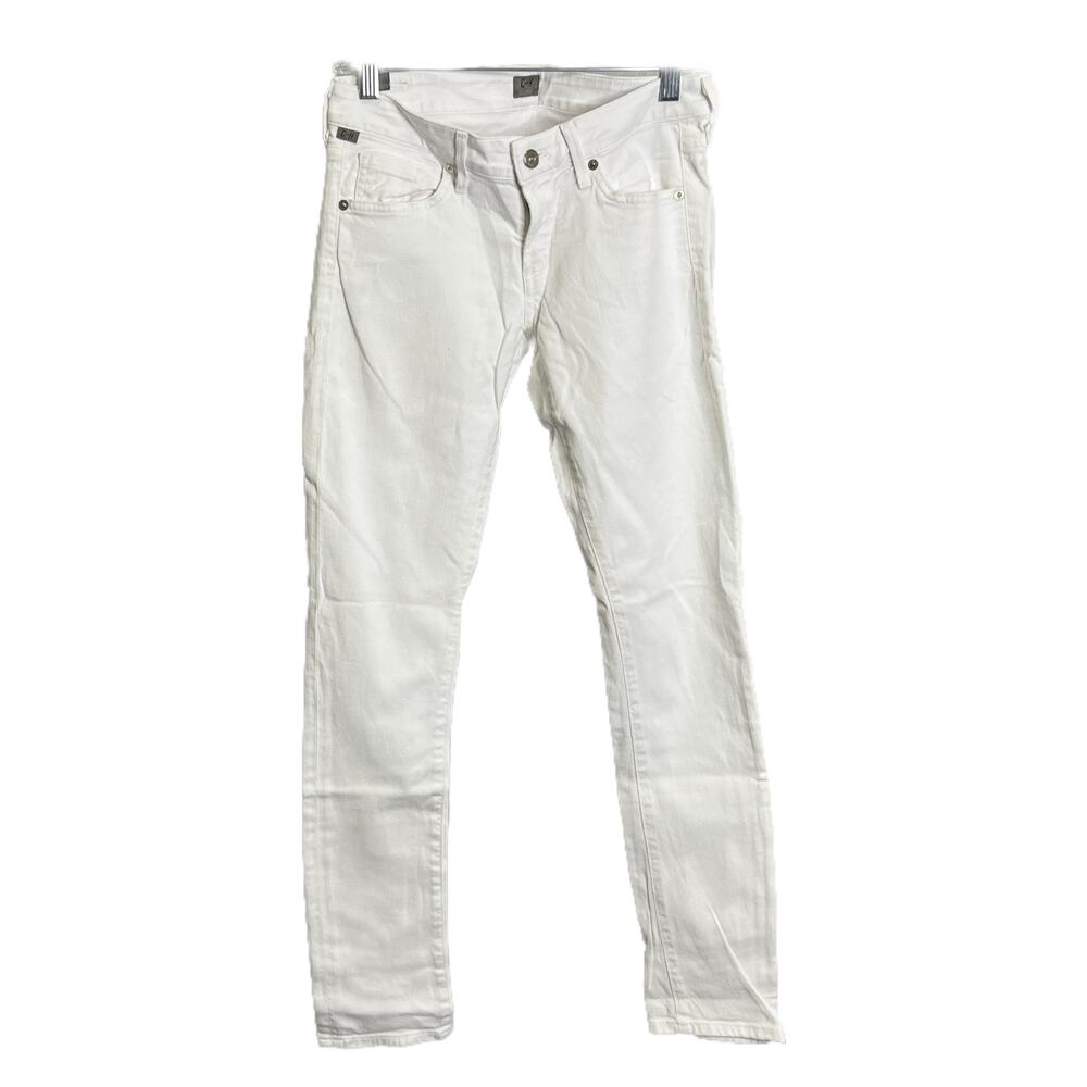 Citizens Of Humanity Women's Sz 26 Straight Skinny Jeans White Low-Rise White